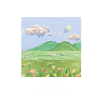 Landscape Oil Painting Paper Sticky Notes