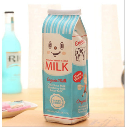 Simulated Milk Box Leather Minimalist Pencil Case