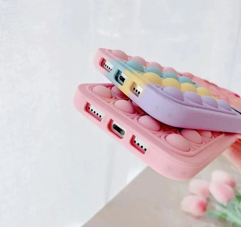 Pop Fidget Unicorn Case For iPhone 11 12 13 Pro X Xs Max XR 6 6s 7 8 Plus 5 5s SE