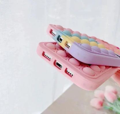 Pop Fidget Unicorn Case For iPhone 11 12 13 Pro X Xs Max XR 6 6s 7 8 Plus 5 5s SE