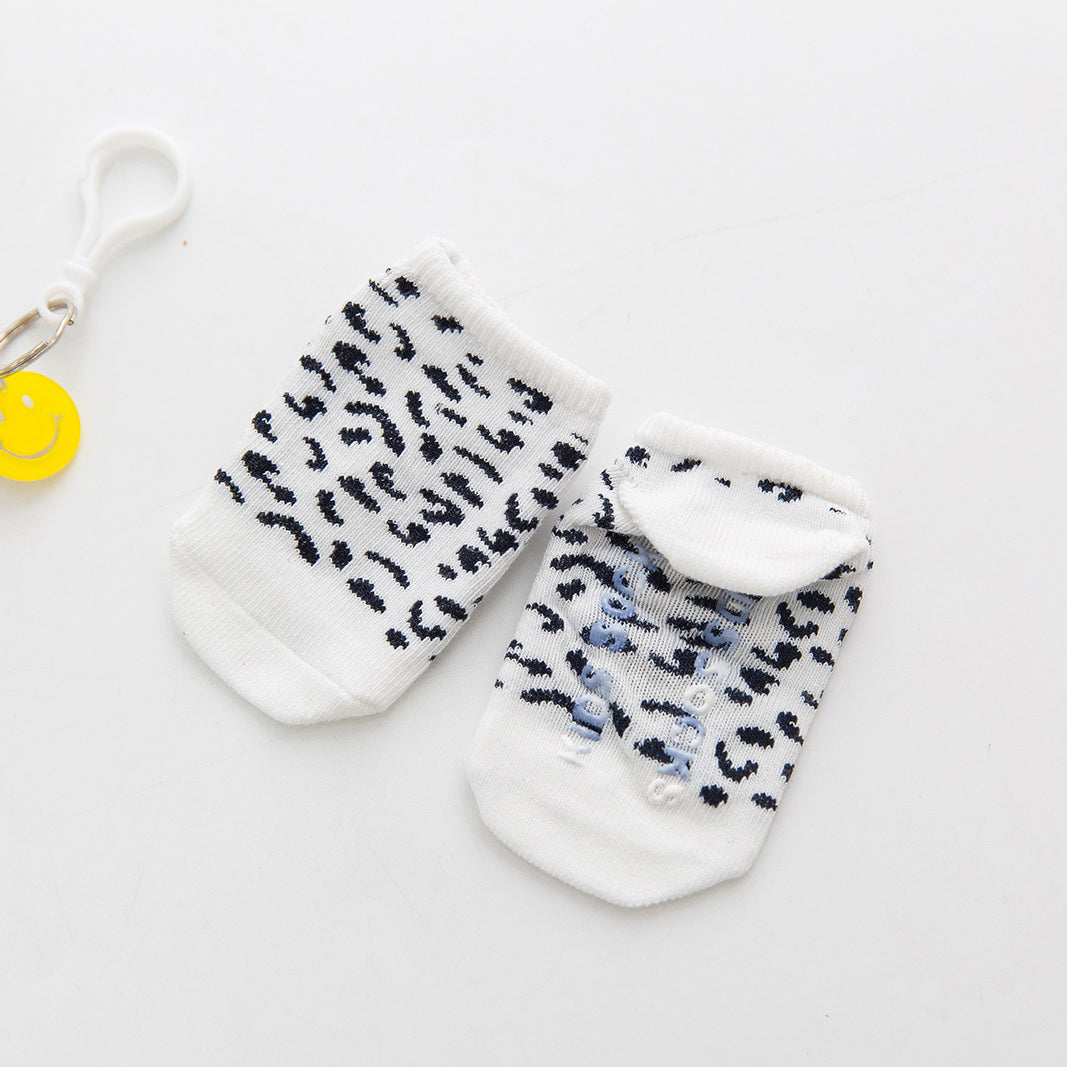 Baby Kid Unisex Letters Leopard Animals Print Accessories Sock