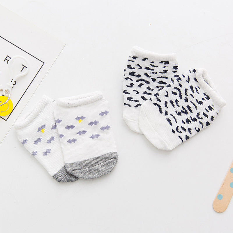 Baby Kid Unisex Letters Leopard Animals Print Accessories Sock