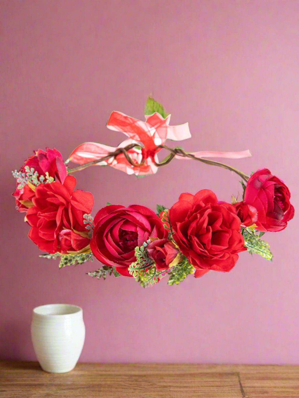 Heartfelt Blooms Red Rose Headband