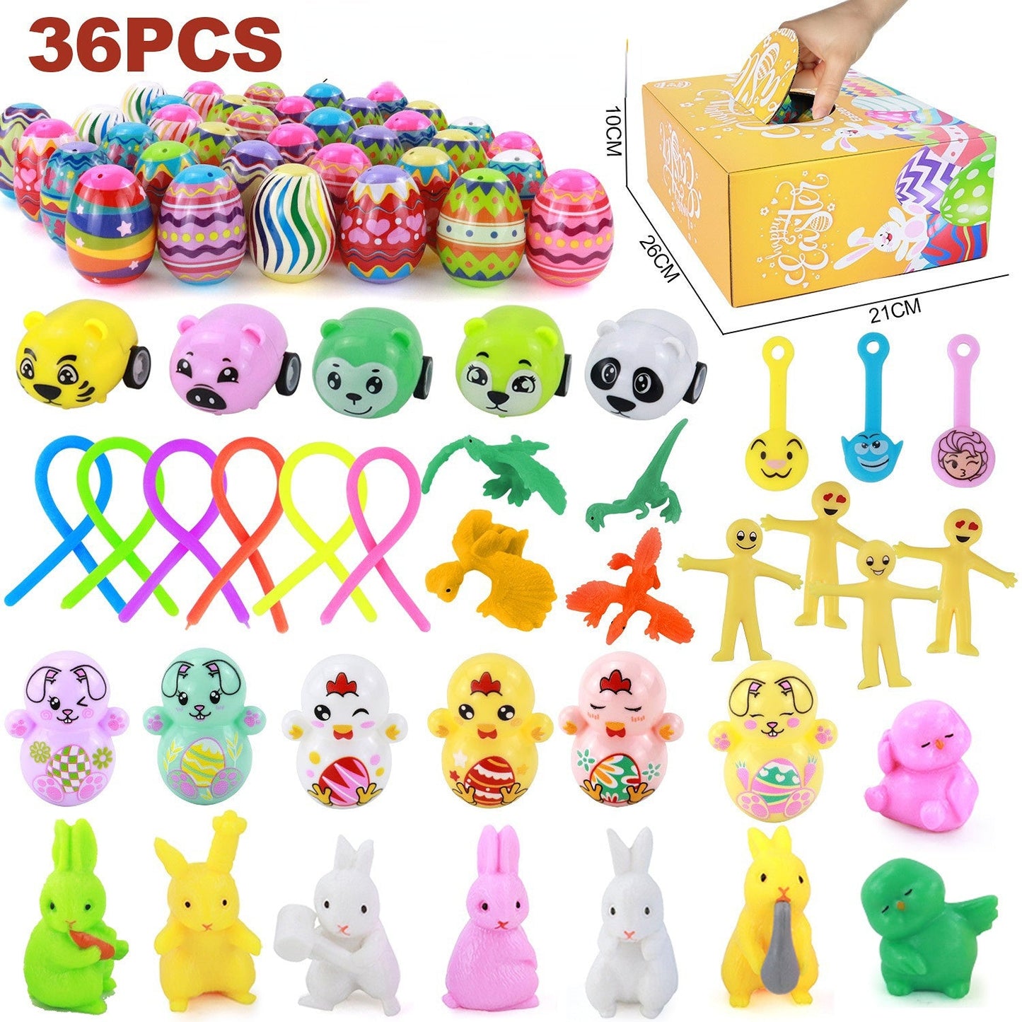 Plastic Kids Gift Easter Egg Set Blind Box
