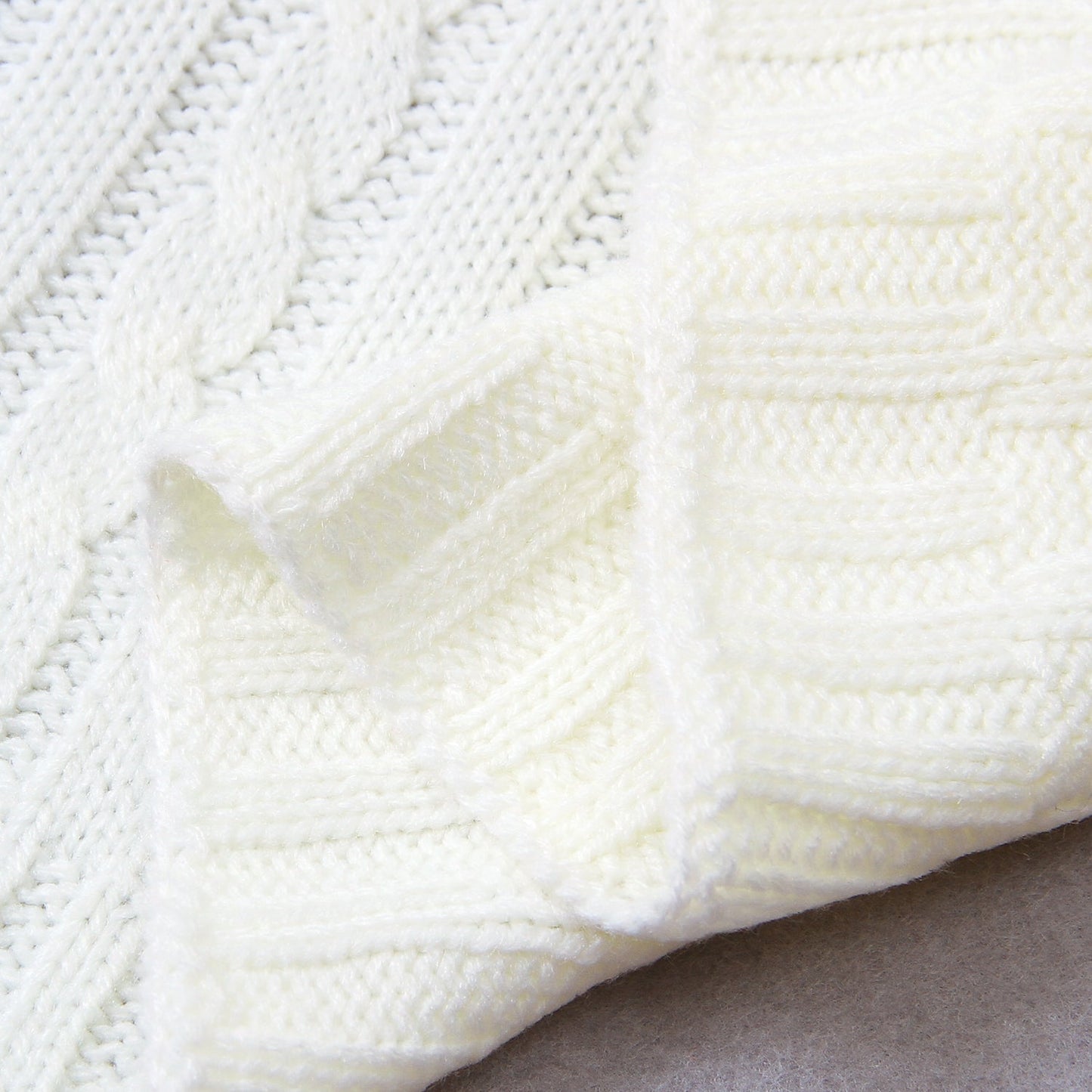 Baby Solid Color Knitted Blanket Baby Windproof Cover Baby