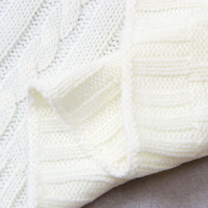 Baby Solid Color Knitted Blanket Baby Windproof Cover Baby