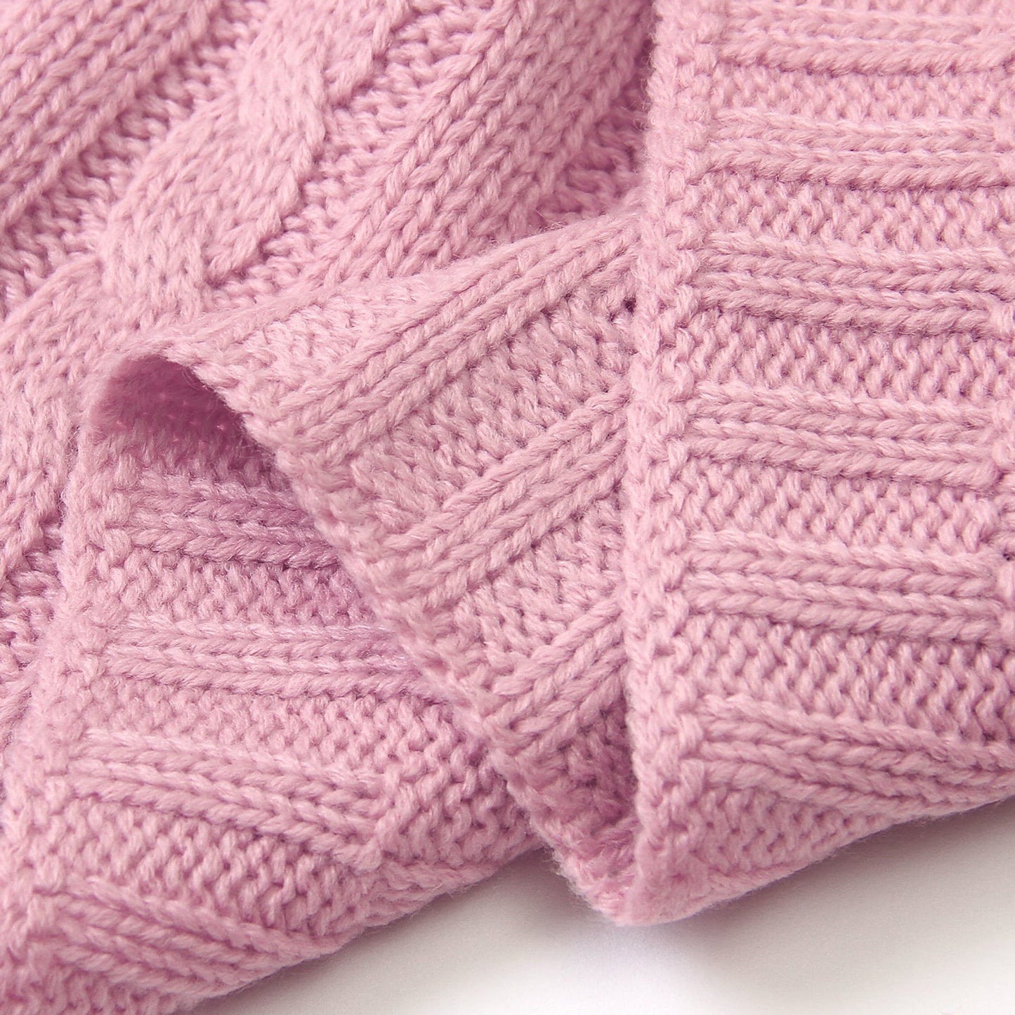 Baby Solid Color Knitted Blanket Baby Windproof Cover Baby