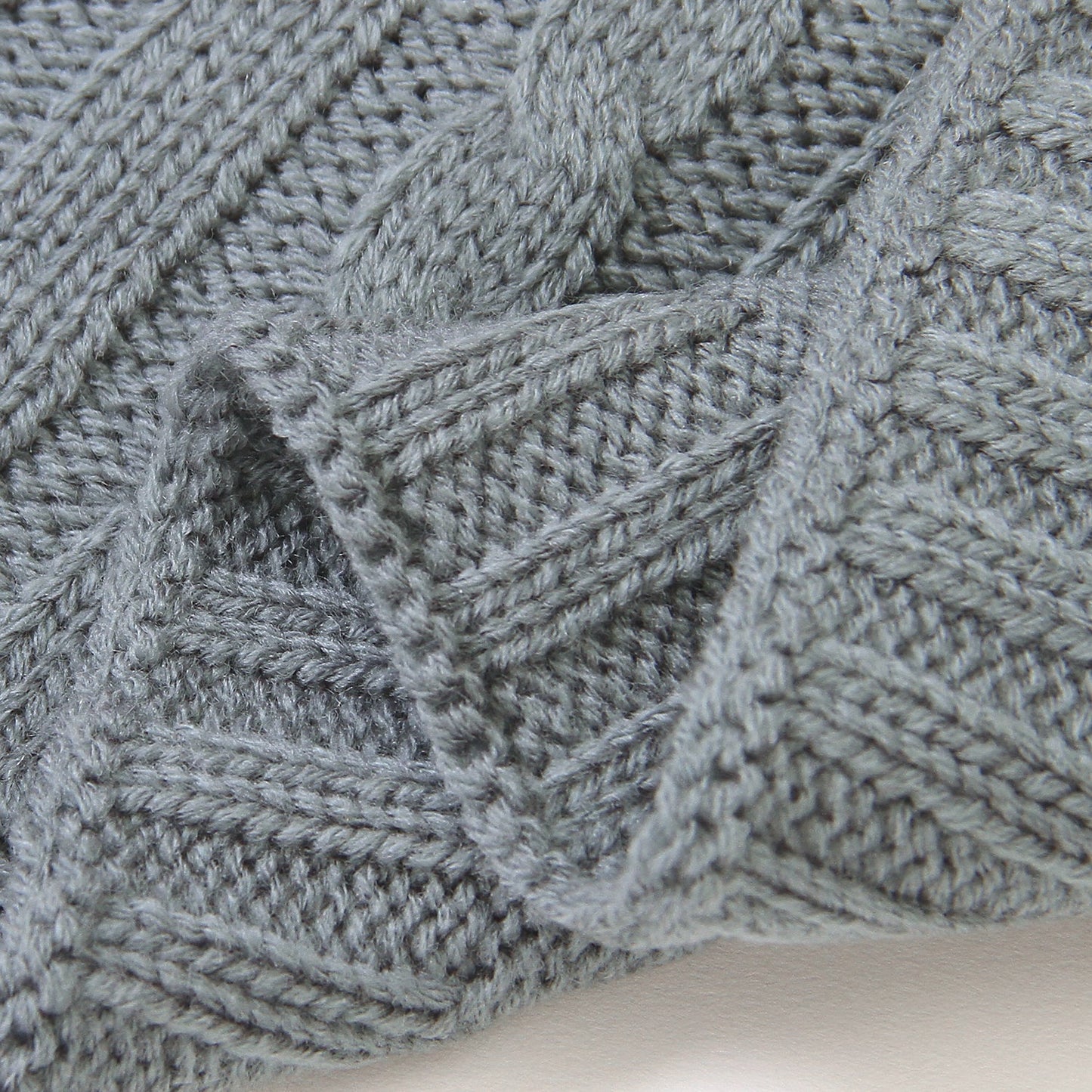 Baby Solid Color Knitted Blanket Baby Windproof Cover Baby