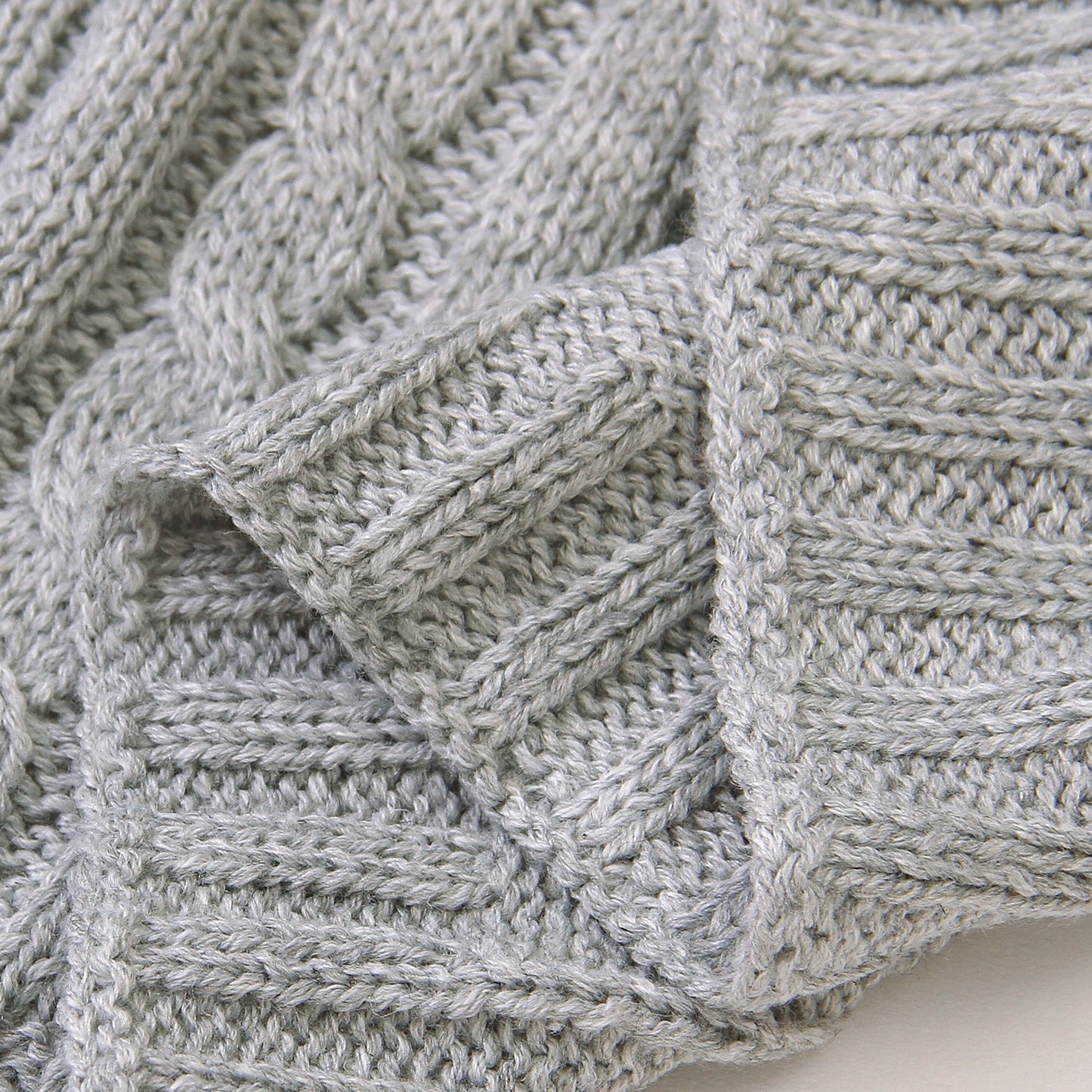 Baby Solid Color Knitted Blanket Baby Windproof Cover Baby