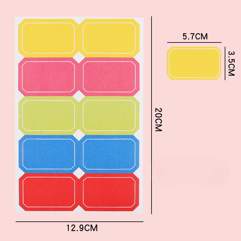 Self-adhesive Letter Color Blank Loose Leaf Replacement Core