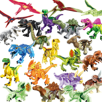 Assembled Jurassic Dinosaur Educational Building Blocks