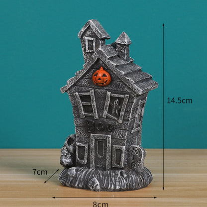Christmas Gingerbread People's Small Houses Resin Ornaments