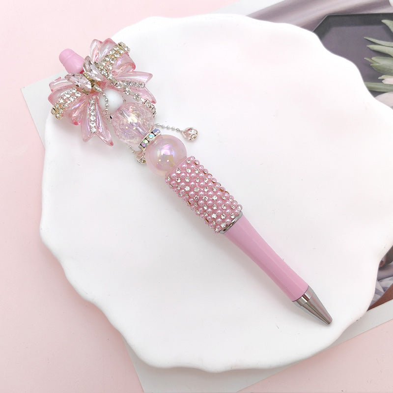 Beaded Pen Pearl Rhinestone Bow Lace Pen Handmade
