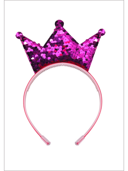 Queen Of Cuteness Sequin Crown Headband