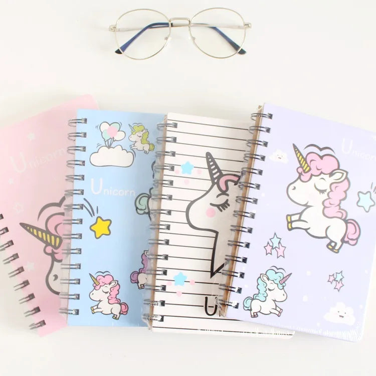 Kawaii Unicorn Ring Notebook