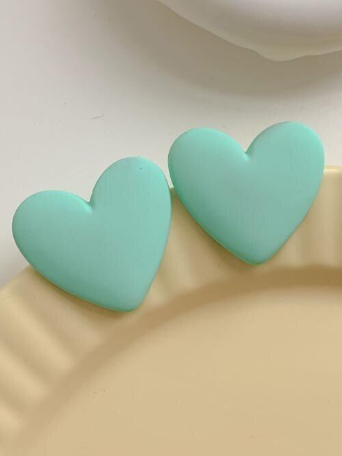 Girls Always Pampered Clay Heart Earrings