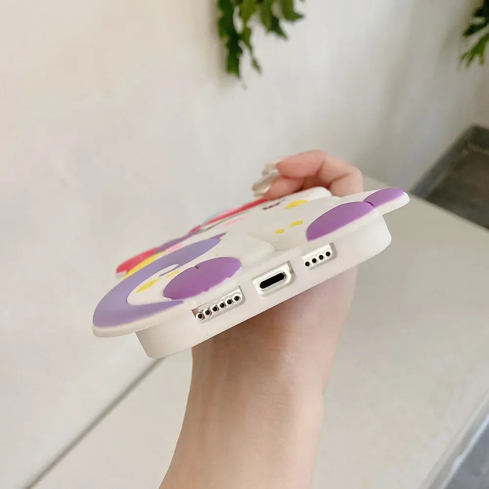 Cute 3D Rainbow Unicorn Case For iPhone 11 12 13 14 15 Pro Max