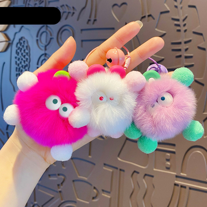 Cartoon Fur Ball Keychain