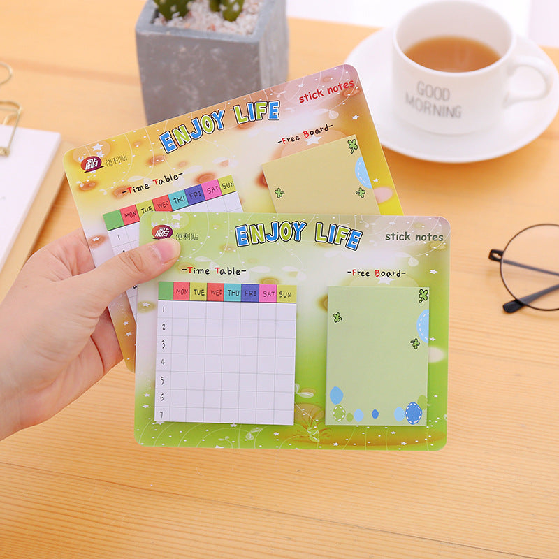 Weekly Schedule Combination Paper Post-it Notes