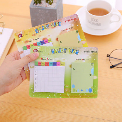 Weekly Schedule Combination Paper Post-it Notes