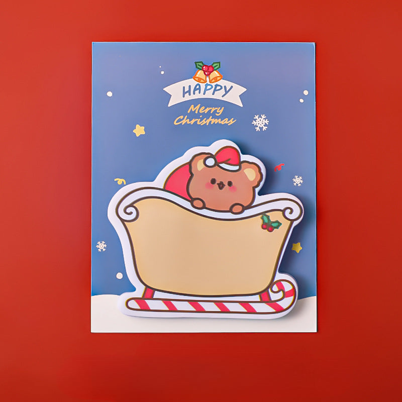 Paper Cartoon Christmas Post-it Notes Message Memo Note
