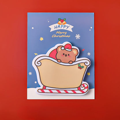 Paper Cartoon Christmas Post-it Notes Message Memo Note