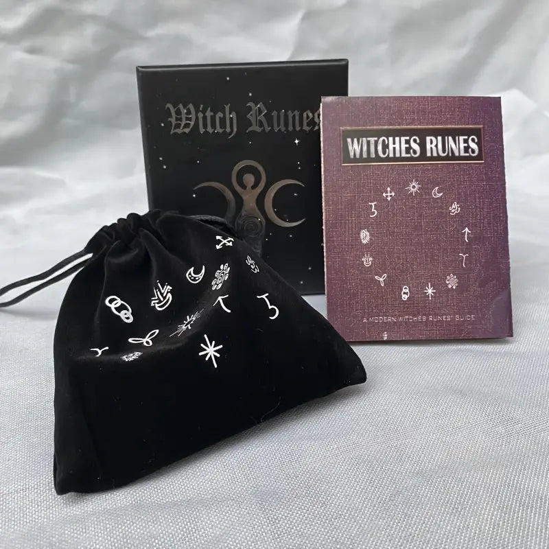 14pc Rune Set - Wood Engraved Runes