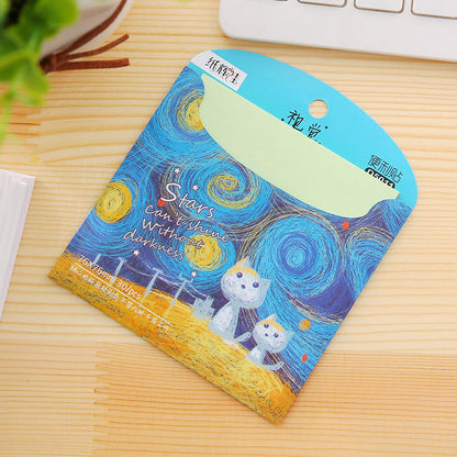 Creative Cartoon Colored Paper Brick Convenience Stickers