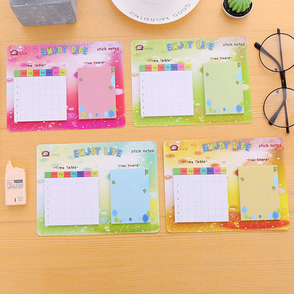 Weekly Schedule Combination Paper Post-it Notes