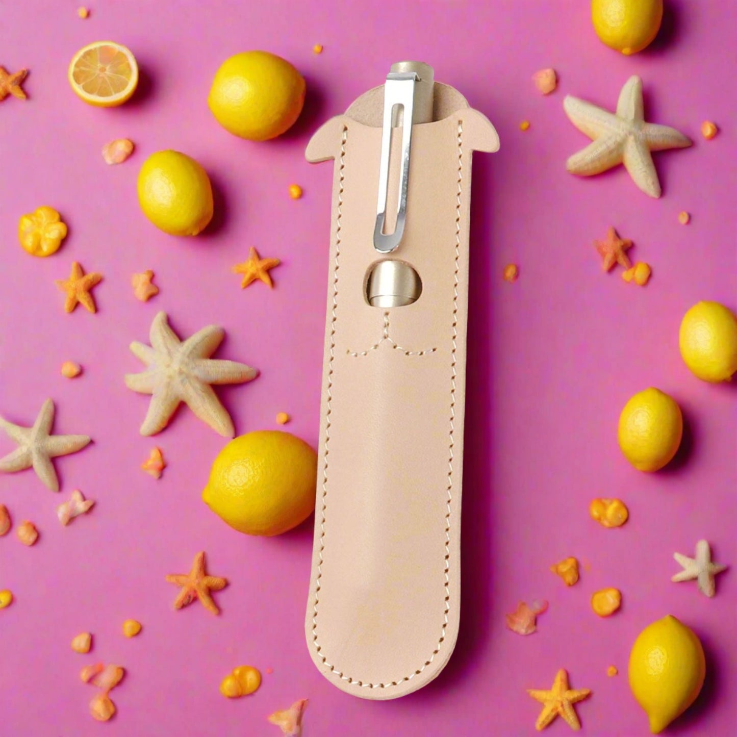 Leather Creative Pen Protective Cover