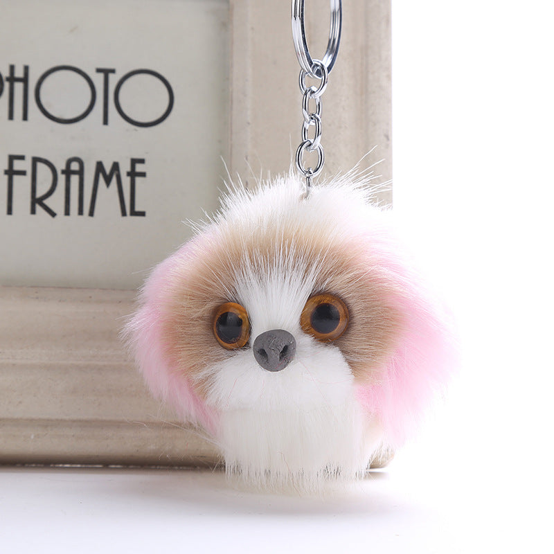 Puppy Fur Ball Keychain