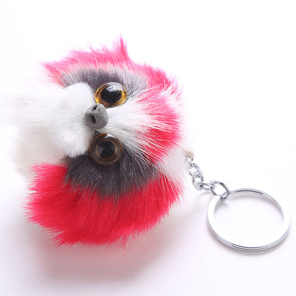 Puppy Fur Ball Keychain