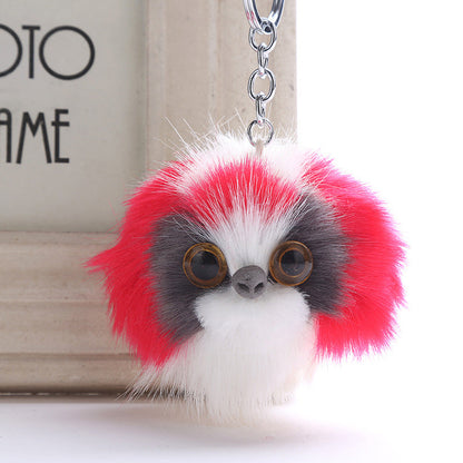 Puppy Fur Ball Keychain