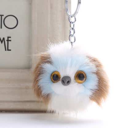 Puppy Fur Ball Keychain