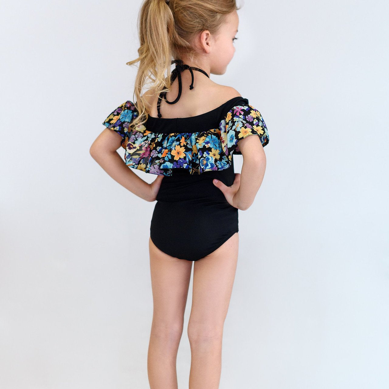 Kids Black Lace Polyester Baby Clothes