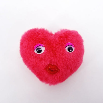 Alloy Cute Love Fur Ball Key Chain