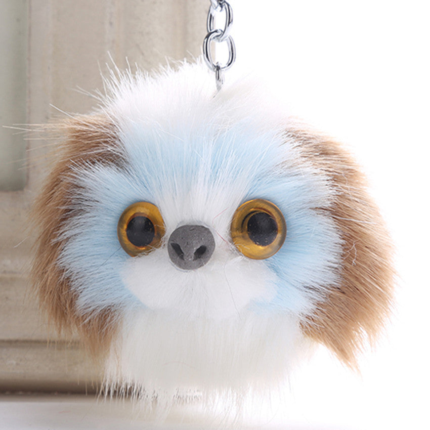 Puppy Fur Ball Keychain