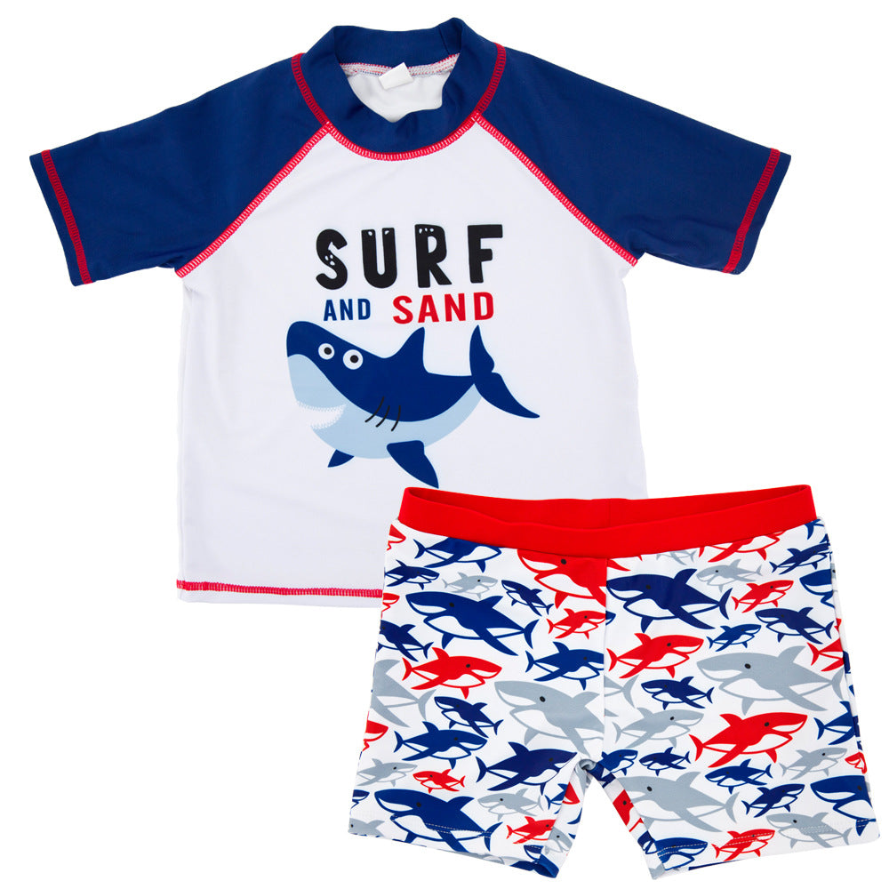 Baby split five points swimming trunks kids Swimwear