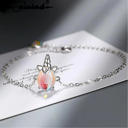 Unicorn Moonstone Bracelet