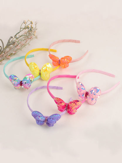 Flutter and Sparkle Butterfly Sequin Headband