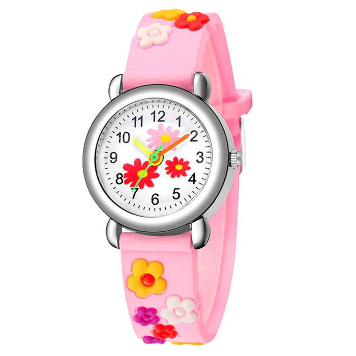 Girl's Watch With Flower Strap And Dial