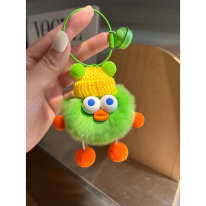 Cute Duckling Plush Ball Keychain