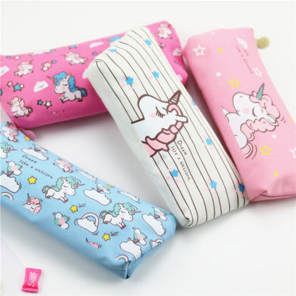 Unicorn Creative Large Capacity Canvas Pencil Case