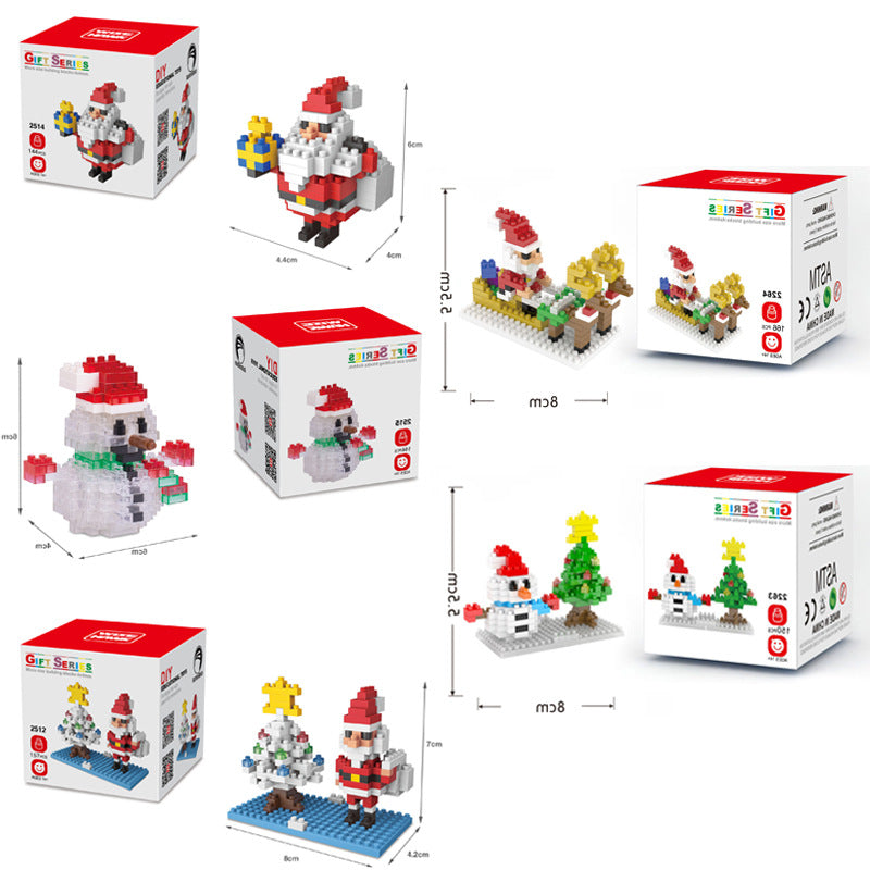 Christmas ABS Mini Diamond Small Particle Building Blocks