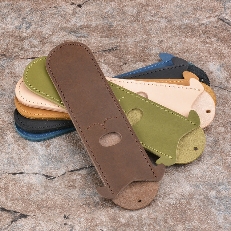 Leather Creative Pen Protective Cover