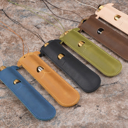 Leather Creative Pen Protective Cover