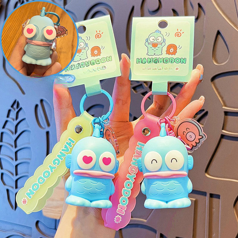 Wholesale Cartoon Cute Fish PVC Soft Glue Keychain Creative Keychain ACCVIP-KC-HangLi006