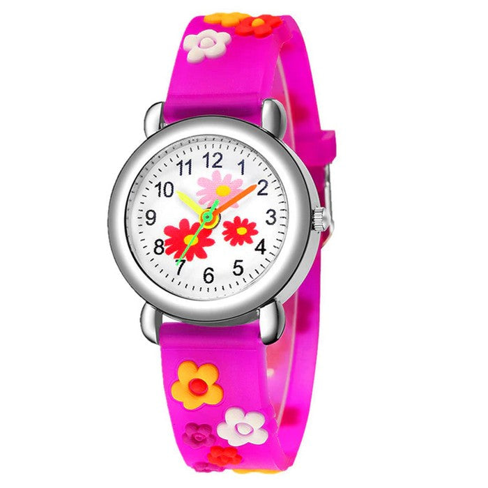 Girl's Watch With Flower Strap And Dial