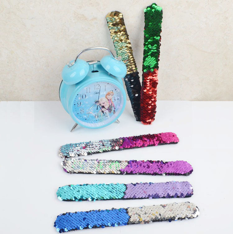 5 Pieces Mermaid Kids Toy Sequin Bracelet