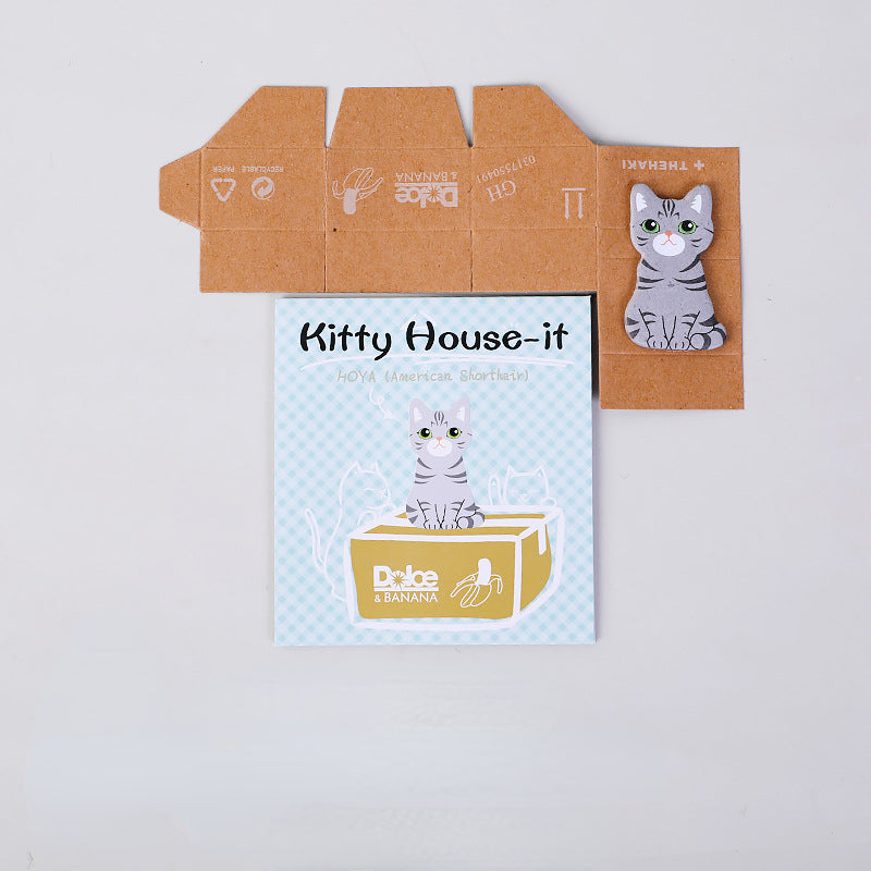 Paper Carton Cute Carton Cat Note Book Note